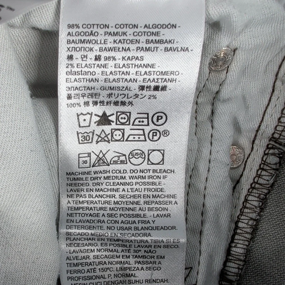 Levi's 511 Jeans Men's 32x32 Gray Tencel Blend Slim Fit Denim‎ Jeans Casual